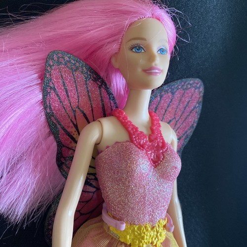 Barbie Fairytopia Pink Sparkle Fairy Doll 1999 Mattel with Skirt  - Picture 7 of 9