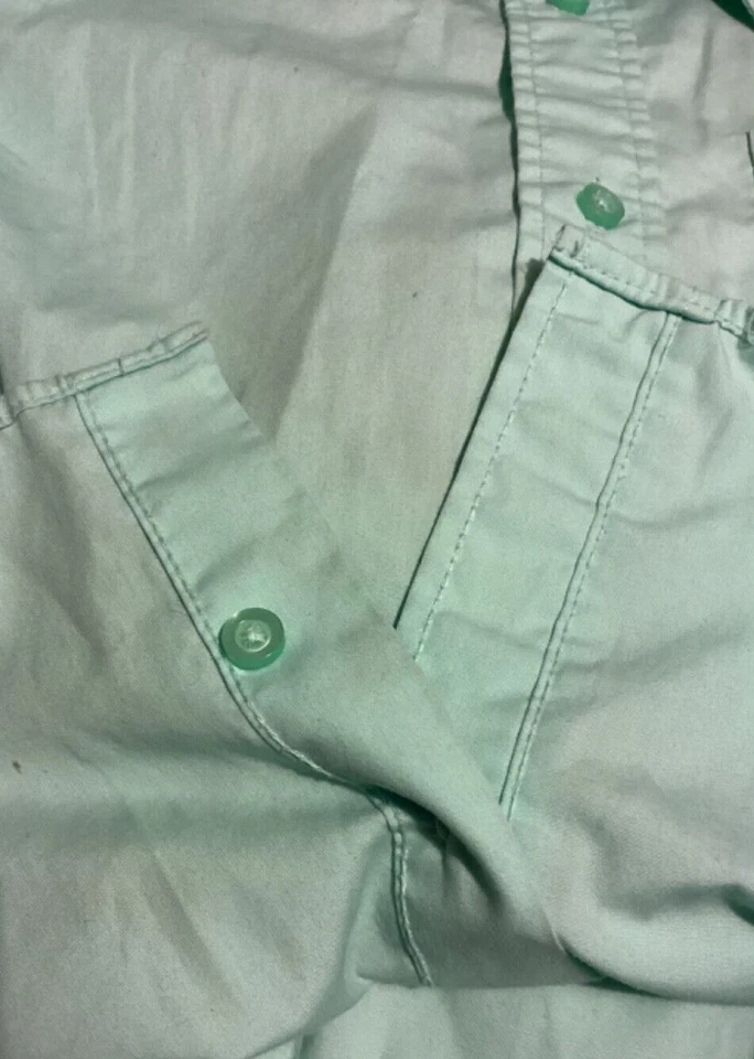 Camisa de vestir de manga larga verde liso George XS 4-5 para niños Foto 4 de 4