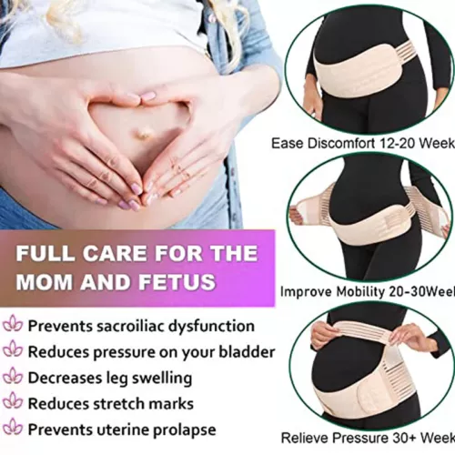 Schwangerschaft Bauch Bauch Band Umstandsband Bauch Taille Rücken Stützgürtel Bandage - Bild 7 von 33