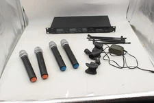 MUSYSIC MU-U4H Professional 4 Channel UHF Handheld Wireless Microphone System