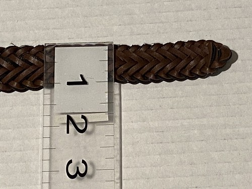Boys Size 16 Youth Brown Braided Woven Belt - Picture 2 of 7