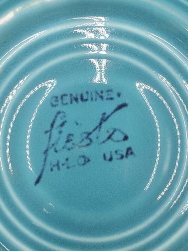 Fiestaware Original Türkis Teetasse Untertasse 6" (1937-1966) 7 Unzen - Bild 6 von 7