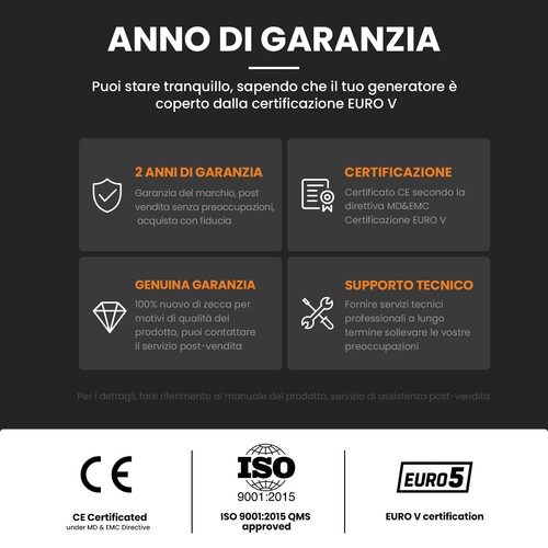 3.3kw Generatore Di Corrente Inverter Portatile Silenziato All'aperto Campeggio - Afbeelding 14 van 15
