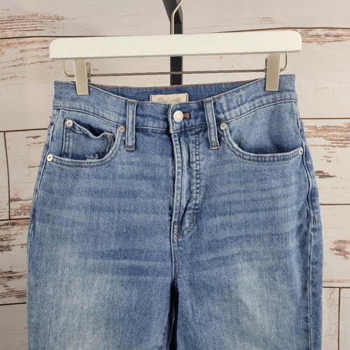 Madewell perfect vintage jean 27 Distressed Fray High Rise Crop Mom Jean - Picture 3 of 11