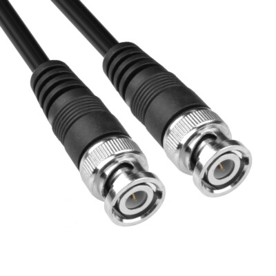 10M BNC Kabel mit 75 Ohm RG59 Koaxial Kabel, doppelt geschirmt, 2x Stecker