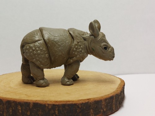 Schleich Nashorn, Panzernashorn Kalb 14130 Sammlerstück TOP f. Konvolut RAR