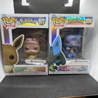 Eevee And Lucario Pearlescent Funko Pops Pokemon Center Exclusive #577 #856