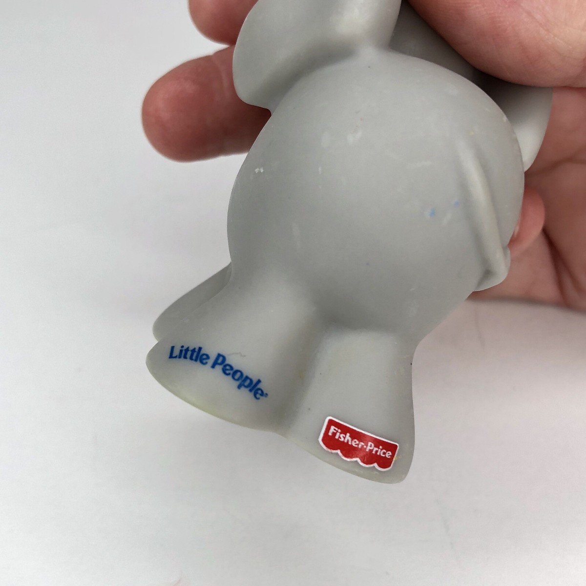 Fisher Price Little People ELEPHANT Light Gray Upraised Fisher Price Little People ELEPHANT Light Gray Upraised