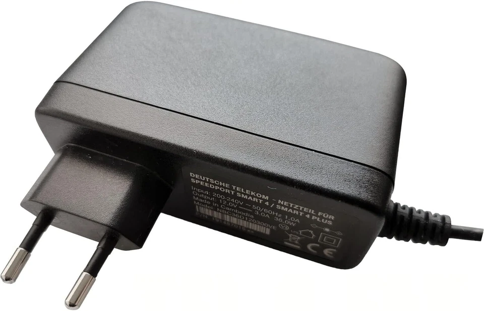 Telekom Netzteil für Speedport Smart 4 Smart 4 Plus UH0361S-12PE 12V 3A 36W