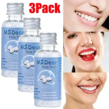 3Pack Tooth Repair Beads Granules,Temporary Moldable Dental Pellets, False Teeth