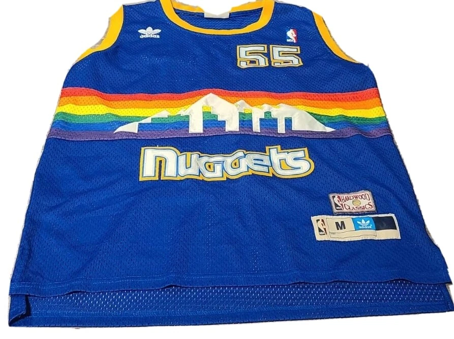 Adidas Denver Nuggets NBA Dikembe Mutombo Hardwood Classics Jersey