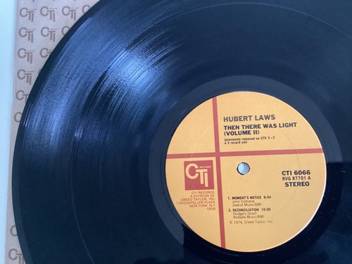 Hubert laws, then there was light CTI VINYL LP U.S ORIG Bob James Steve Gadd 3 - Picture 3 of 8