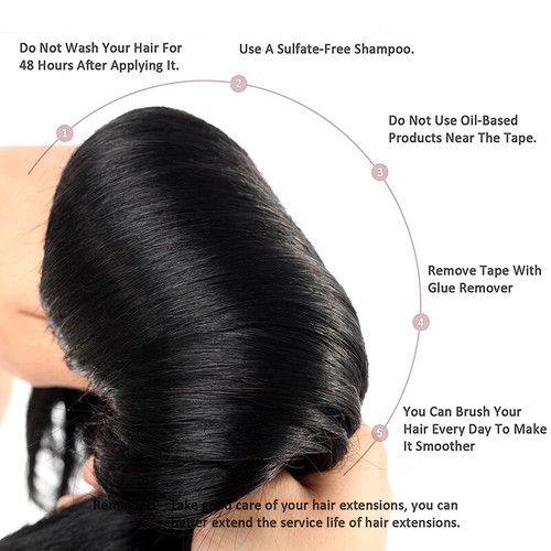 CLEARANCE Tape In 100% Real Remy Human Hair Extensions Skin Weft Body Wave 40pcs - Picture 8 of 54