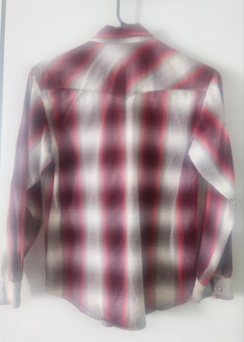 Roper Shirt Boys Size Large 12-14 Western Cowboy Long Sleeve Pearl Snap. - Picture 2 of 4