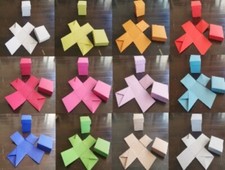 Explosionsbox, Geschenkbox,Rohling zum Selbergestalten,versch.Farben, 10x10x10cm