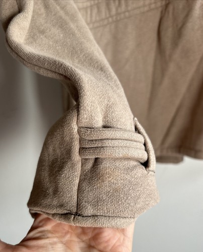 Carhartt WK111 Sherpa Lined Collar Full Zip Jacket Cream Women's Size Large - Picture 6 of 10
