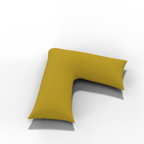 Funda de almohada ortopédica en forma de V de policalgodón de lujo con soporte para cabeza y cuello 74x34 - Imagen 69 de 79