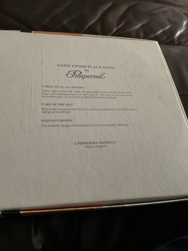 NEU NEUWERTIG 6 PIMPERNEL KORKEN TISCHSETS ENGLISCHE LANDGÄRTEN RUND - Bild 3 von 4