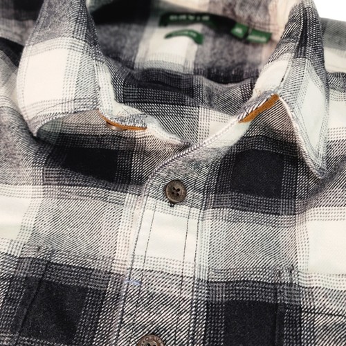 Orvis Shirt Mens XL Black Plaid Flannel Button Down Long Sleeve Classic Heavy - Picture 18 of 20