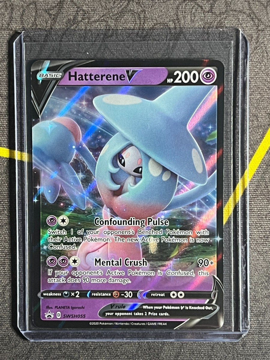 H♡ Hatterene V SWSH055 Full Art Ultra Rare Promo Pokemon Card