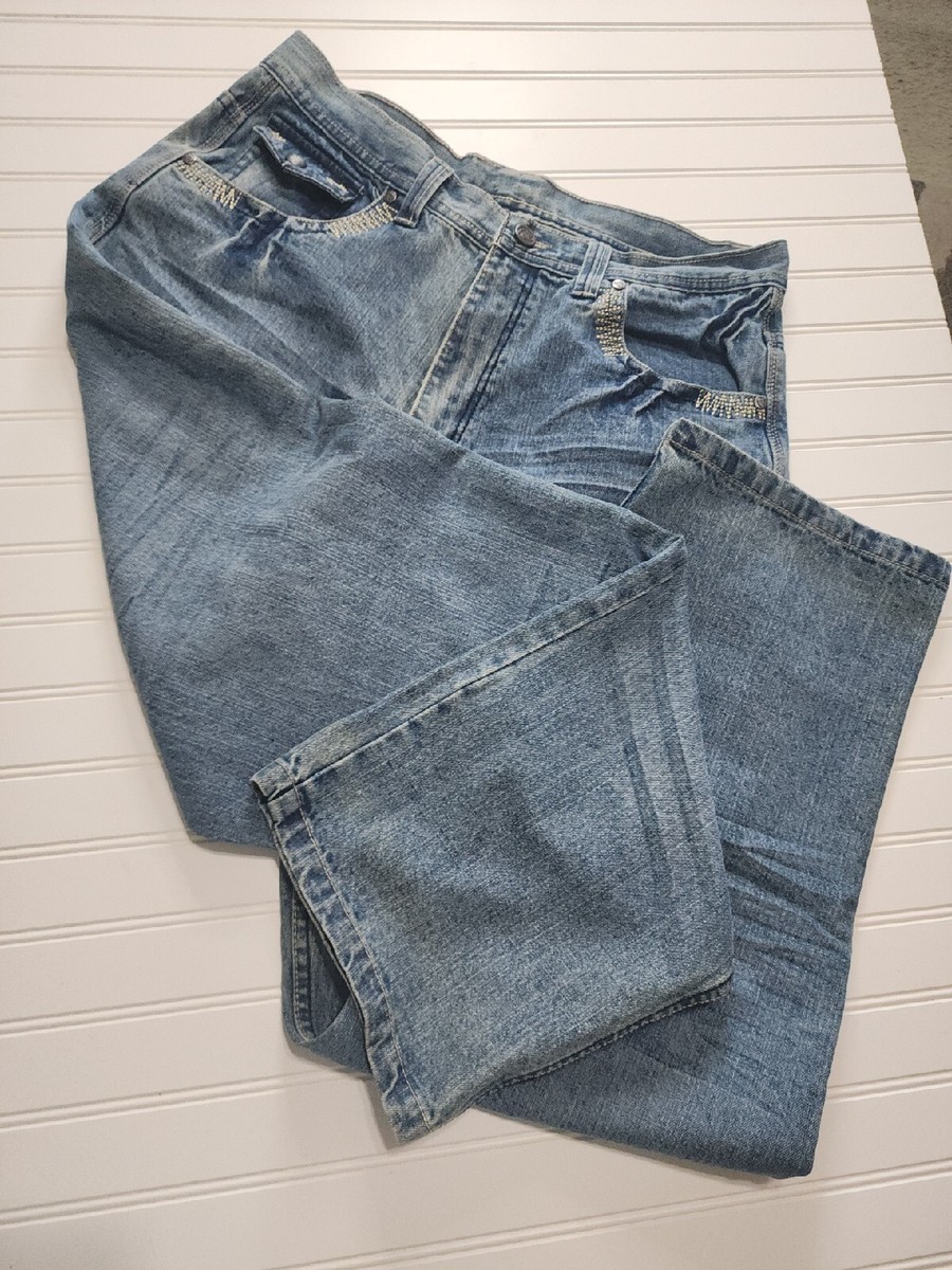 Vtg. Townz Clothing Y2K Rocker Jeans 100% Cotton Embroidered Vtg. Townz Clothing Y2K Rocker Jeans 100% Cotton Embroidered
