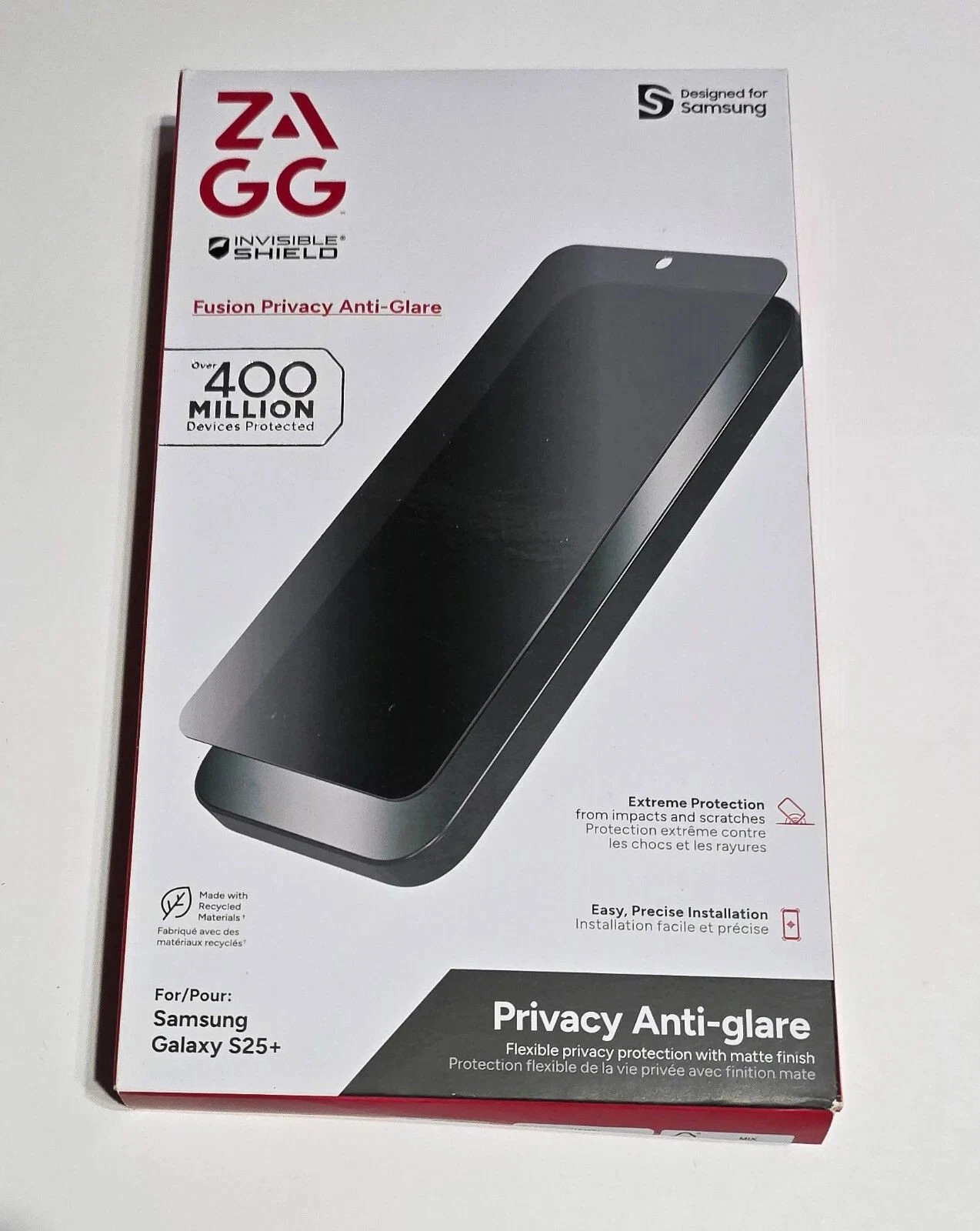 ZAGG ZGFP-S25 Plus Fusion Privacy Anti-Glare Clear