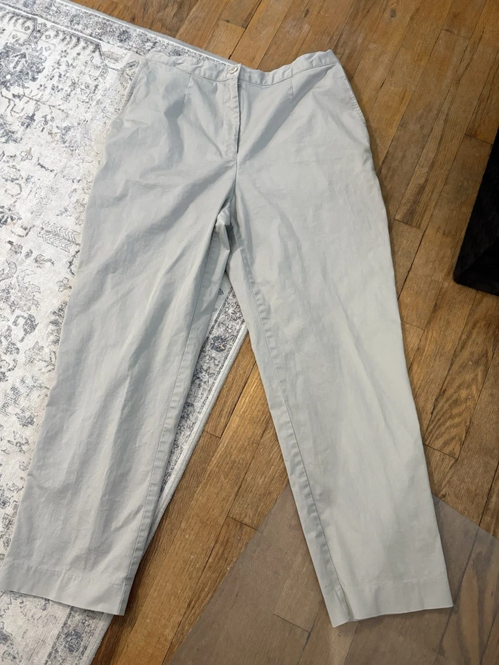 Pantalones caqui Hearts of Palm para mujer con cintura elástica a los lados tostado talla 10 Foto 2 de 4