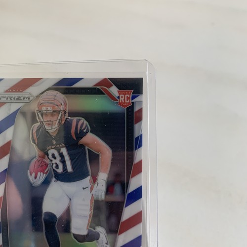 2024 Panini Prizm Football Jermaine Burton Rc Rookie Red White Blue Prizm #350 - Picture 4 of 6