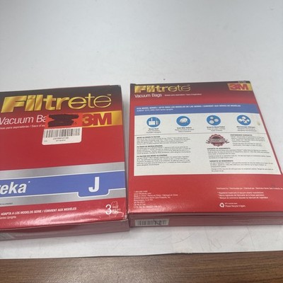 3M FILTRETE Eureka Style J #67720 Micro Allergen Vacuum Bags (3 Bags) lot of 2