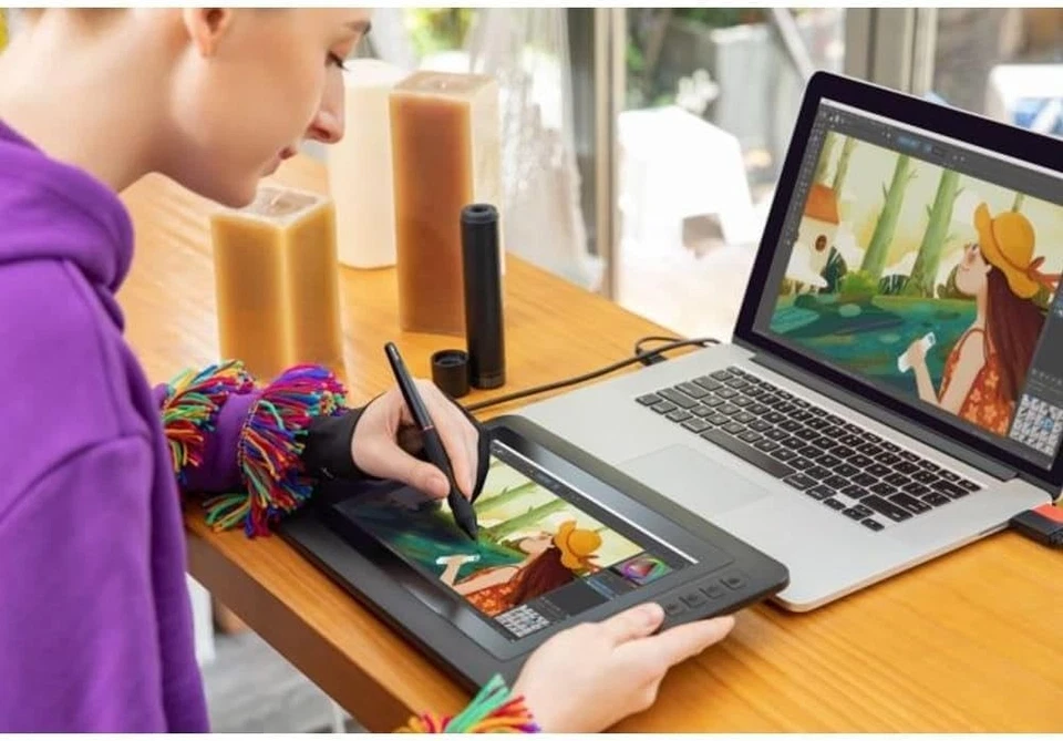 Portable Artist12 Drawing Tablet with Multi-Function Pen - Image 4 of 4