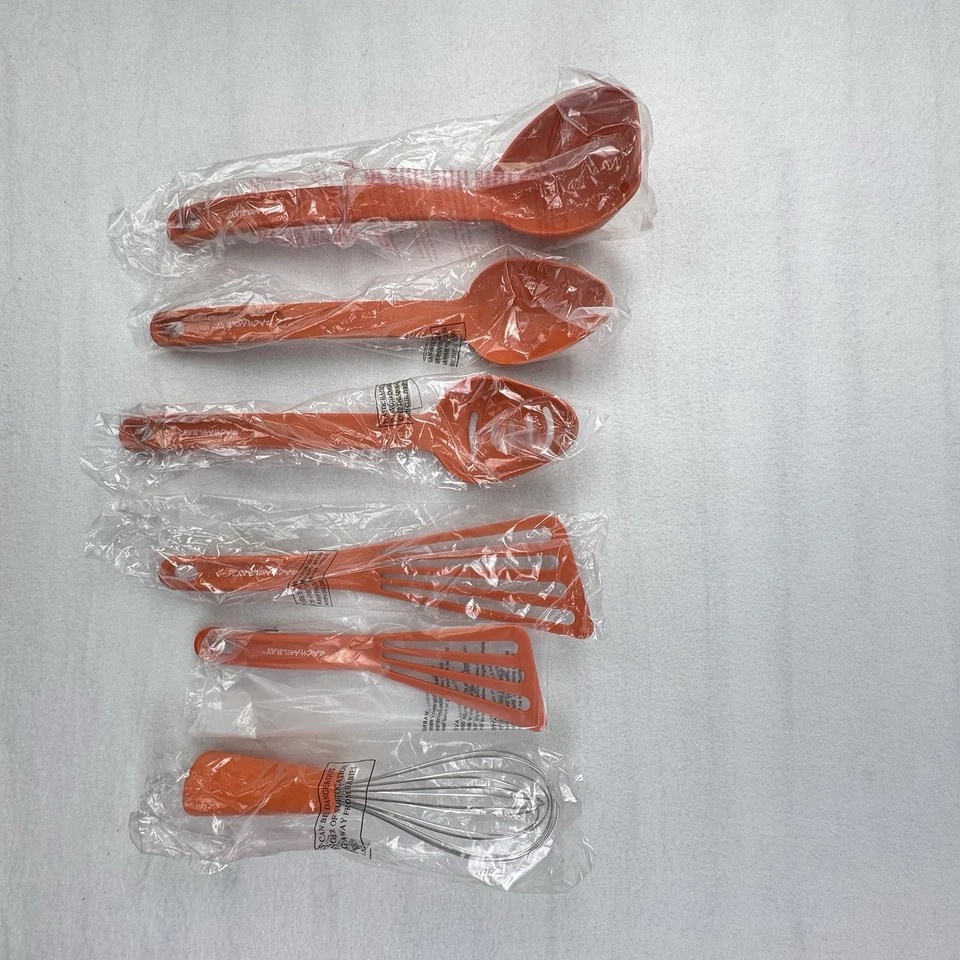 Rachael Ray 6 piezas. Juego de utensilios de cocina naranja nuevo Foto 2 de 4