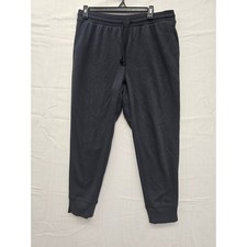 All in Motion Mens Black Fleece Joggers Drawstring Sweatpants Size L F00391638