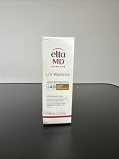 Elta MD UV Restore Broad Spectrum SPF 40 Tinted Face Sunscreen 1.7oz Exp 01/26