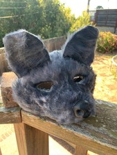 Fully furred high quality Wolf mask   Air brushed and painted  Soft 