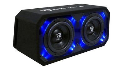 Rockville DV8K6D1 Dual 8'' 2800w K6 Car Audio Subwoofers Plexi Sub Enclosure Box