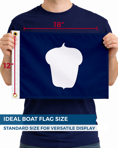 AGAS 12x18in Yacht Club Officers Flag– 200D Nylon - Multi Size Variation - Picture 122 of 128