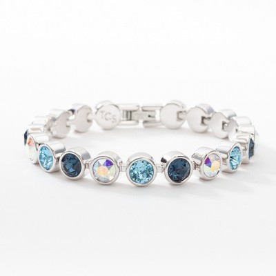 Touchstone Crystal by Swarovski SKY Ice Bracelet  7 1/4'' Rhodium Plating