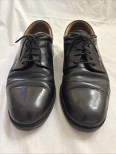 Johnston & Murphy Men’s Black Leather Cap Toe Oxford Dress Shoes – Made in Italy