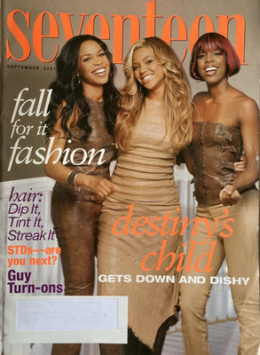 DESTINY'S CHILD / BEYONCE September 2001 SEVENTEEN Magazine