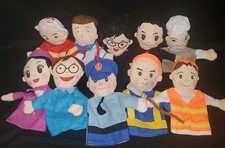Lot Of 10 Plush Hand Puppets, Educational, Storytelling, Role-Play