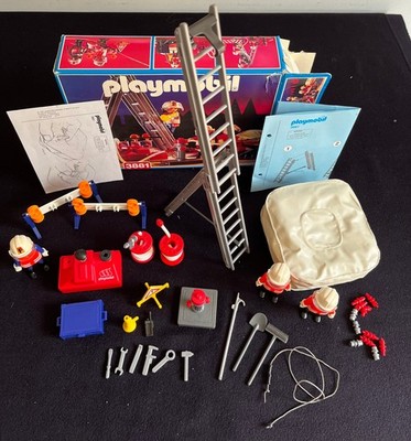 Playmobil 3881 Rescue Jump Team komplett + Karton & Anleitung viel Zubehör