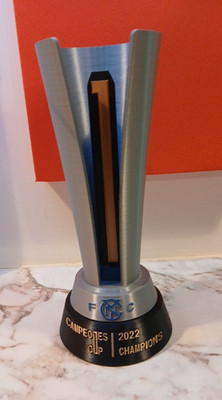 NYCFC 2022 MLS/LigaMX CAMPEONES CUP TROPHY, LARGE 12-INCHES TALL