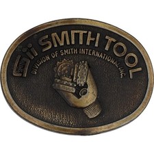 Smith Tool Rock Bit Drilling Oil Field Oilfield Petroleum Vintage Belt Buckle