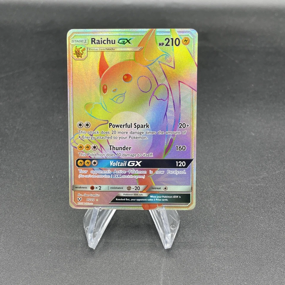 Raichu GX - 75/73 - Secret Rare NM-Mint Pokemon SM03.5 - Shining Legends - Image 2 of 3