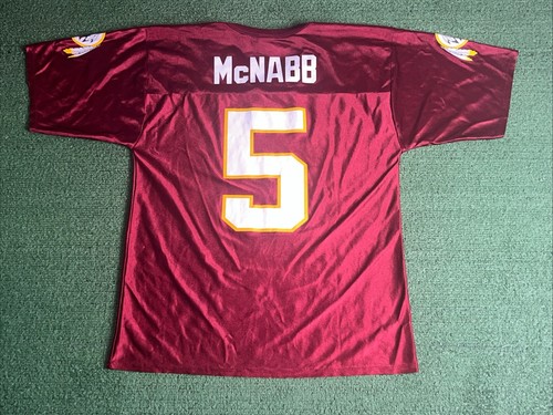 Maglia rossa Donovan McNabb Washington Redskins NFL abbigliamento squadra taglia media - Foto 1 di 6