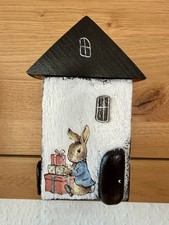 Holzdeko Osterdeko Osterhase Holzhäuschen Vintage Landhaus Handarbeit handmade