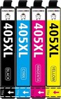 405XL Compatible Ink Cartridges - For Epson - Black & Colour - 4 Pack