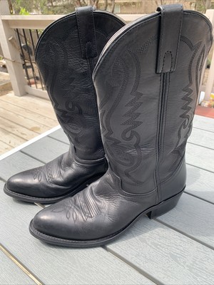SMOKY MOUNTAIN BOOTS Denver Black Leather Cowboy Men's Sz 9 D Style #4032