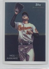 2010 Topps Chrome National Chicle /999 Nick Markakis by Jeff Zachowski #CC24 0b3
