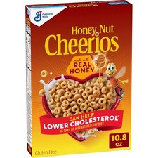 Honey Nut Cheerios Heart Healthy Gluten Free Breakfast Cereal, 10.8oz